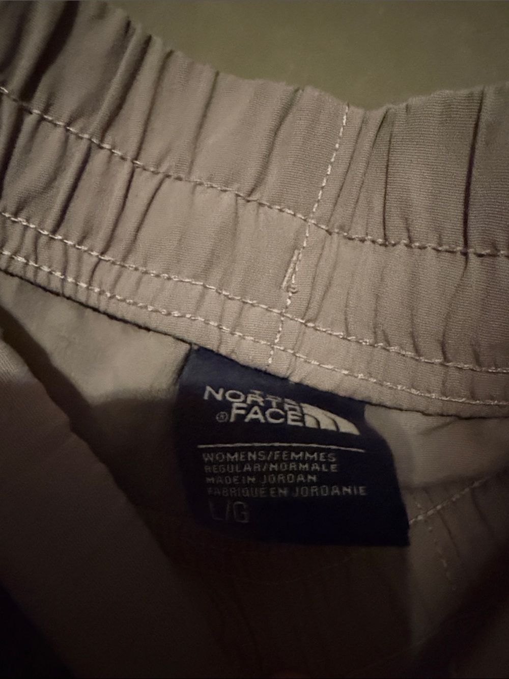 The North Face Women's Light Grey Elastic Waist Athletic Shorts - Picture 2 of 2
